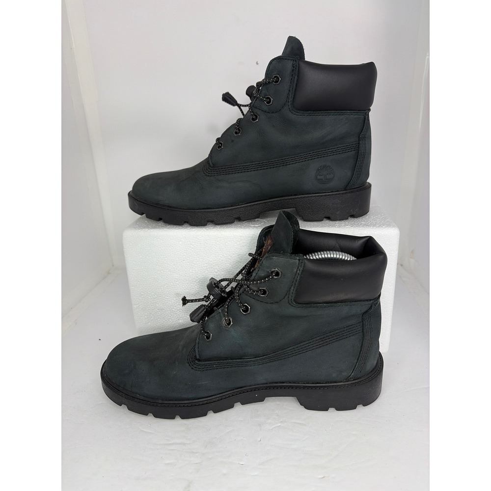 Timberland 6 Inch Premium Waterproof Boots Black Nubuck Leather A6625 Womens 8